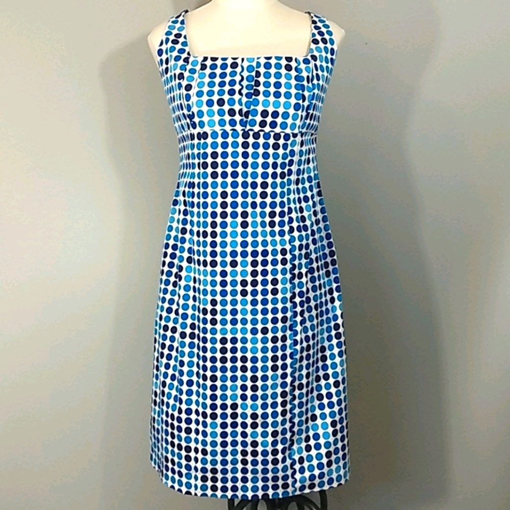 Calvin Klein blue polkadot spring/summer dress, 12